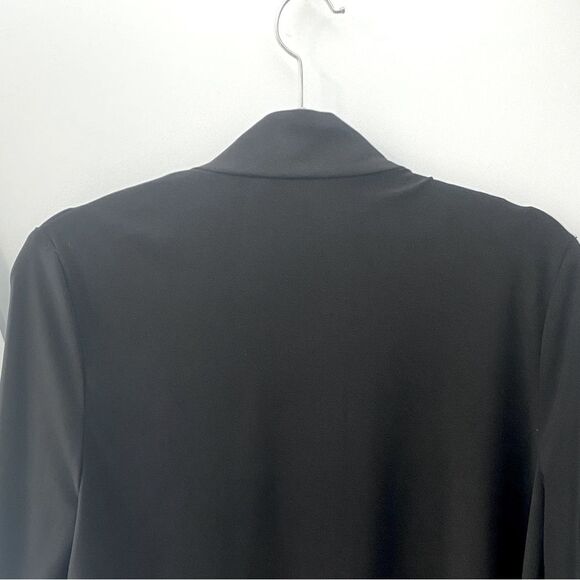 R&M Richards Black Beaded Shrug Women’s M Embellished Open Front Cardigan Jacket - Picture 7 of 9